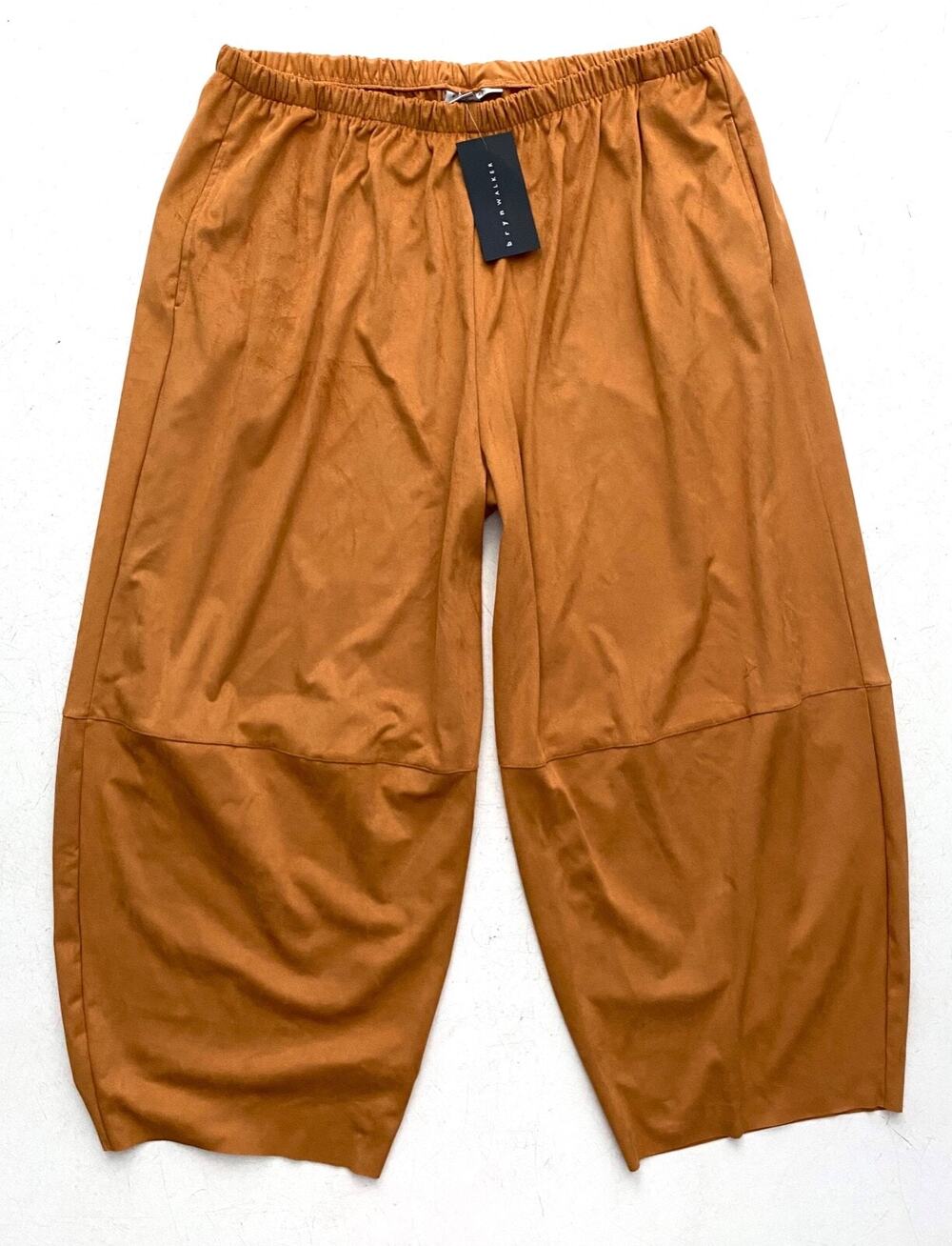 Bryn Walker Pants Nwt Faux Suede Miele Oliver Wide Leg Cropped Pant 3X